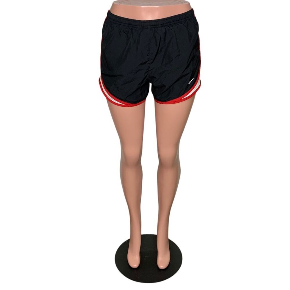 Nike Dri-Fit Short Black Elastic and Tie Waist Lining Hide Pockets Size S